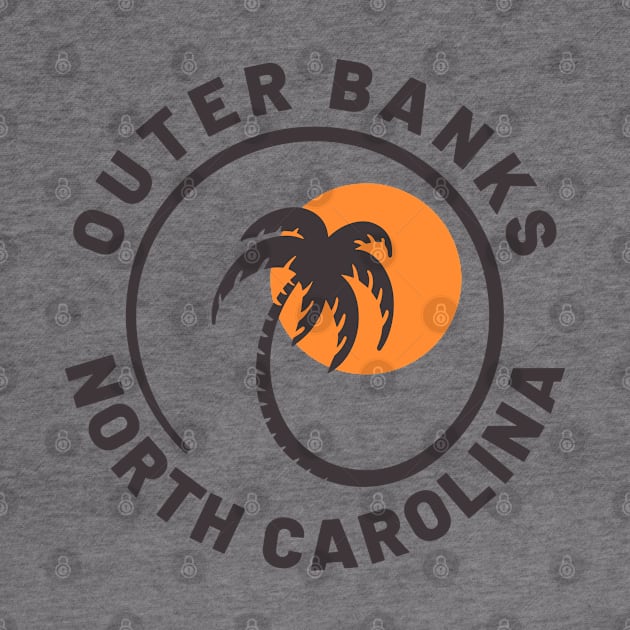 Retro Twisted Palm Tree Outer Banks by BackintheDayShirts